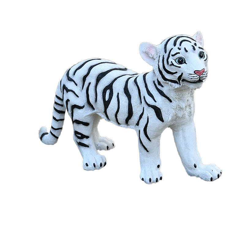 Custom Size Fiberglass Decorative Tiger Statuette