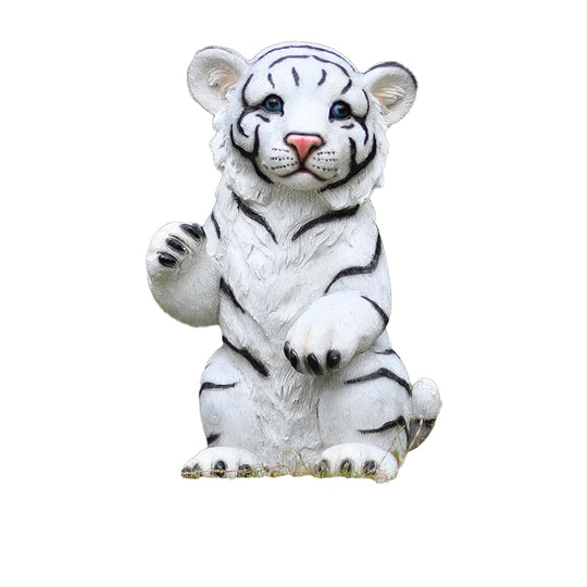 Custom Size Fiberglass Decorative Tiger Statuette