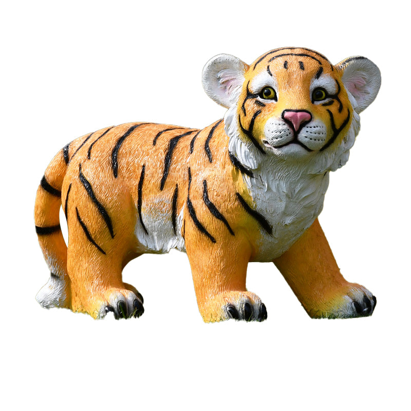 Custom Size Fiberglass Decorative Tiger Statuette