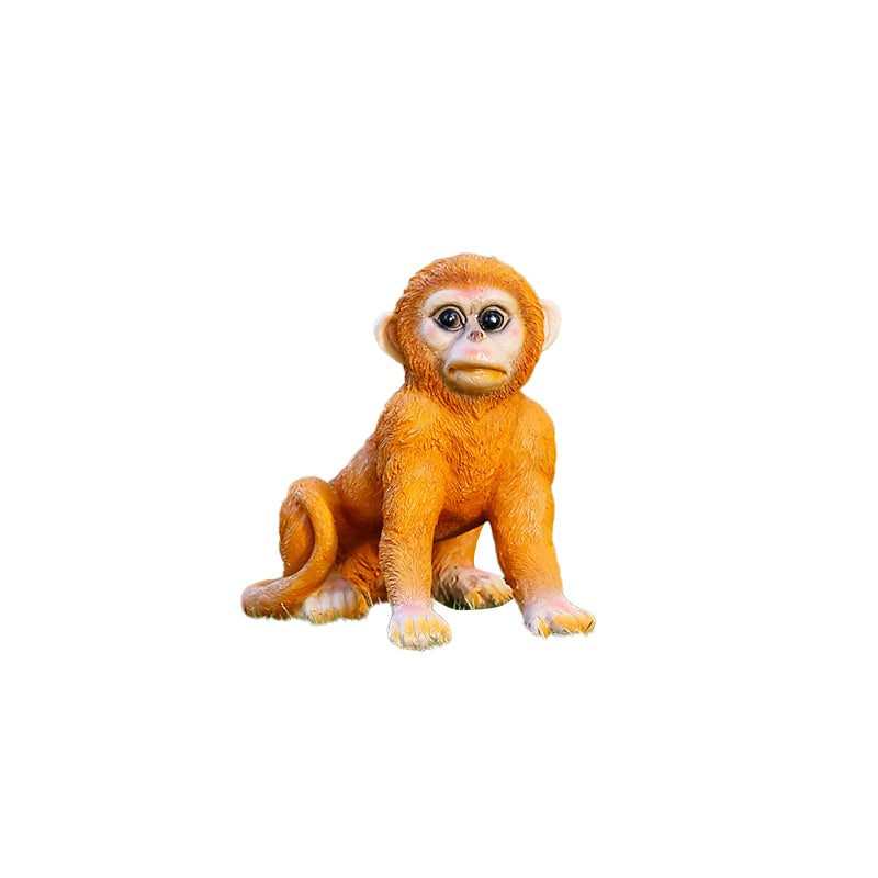 Custom Size Fiberglass Decorative Monkey Statuette