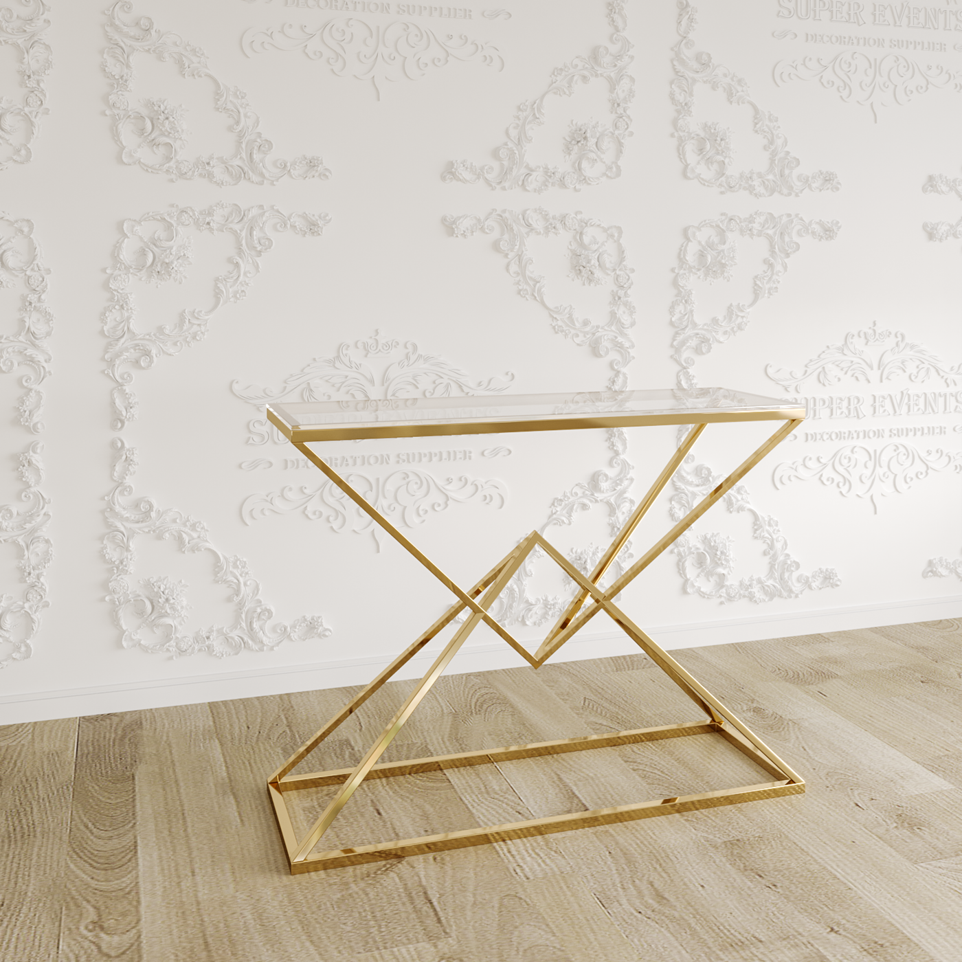Stainless Steel Display Plinths Set - Gold