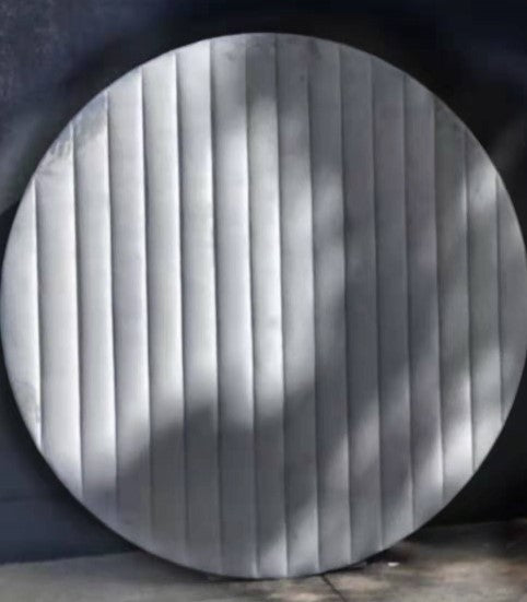 Velvet Round Event Decor Backdrop 65" - Gray