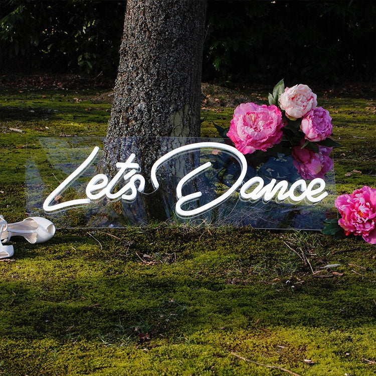 Custom Neon Sign " Let's Dance " - Choose your Size and Color!